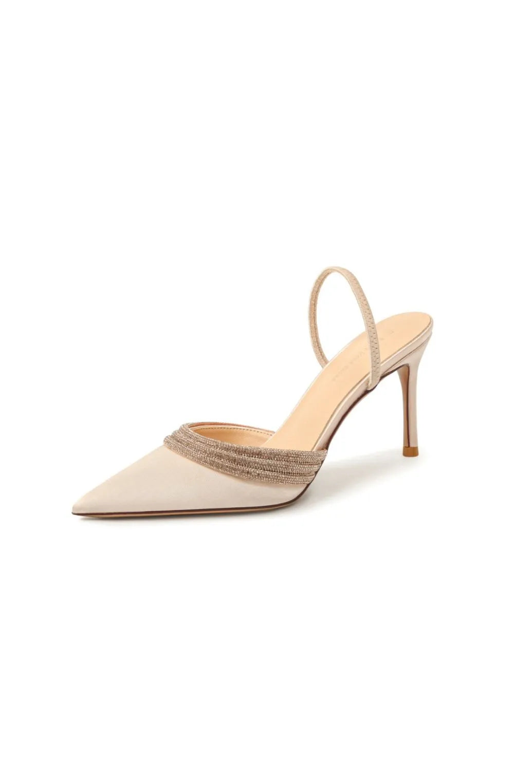 Quinn Venturi — Point Toe Rhinestone Detail Stiletto Pumps Fashion Footwear, alternate view 4