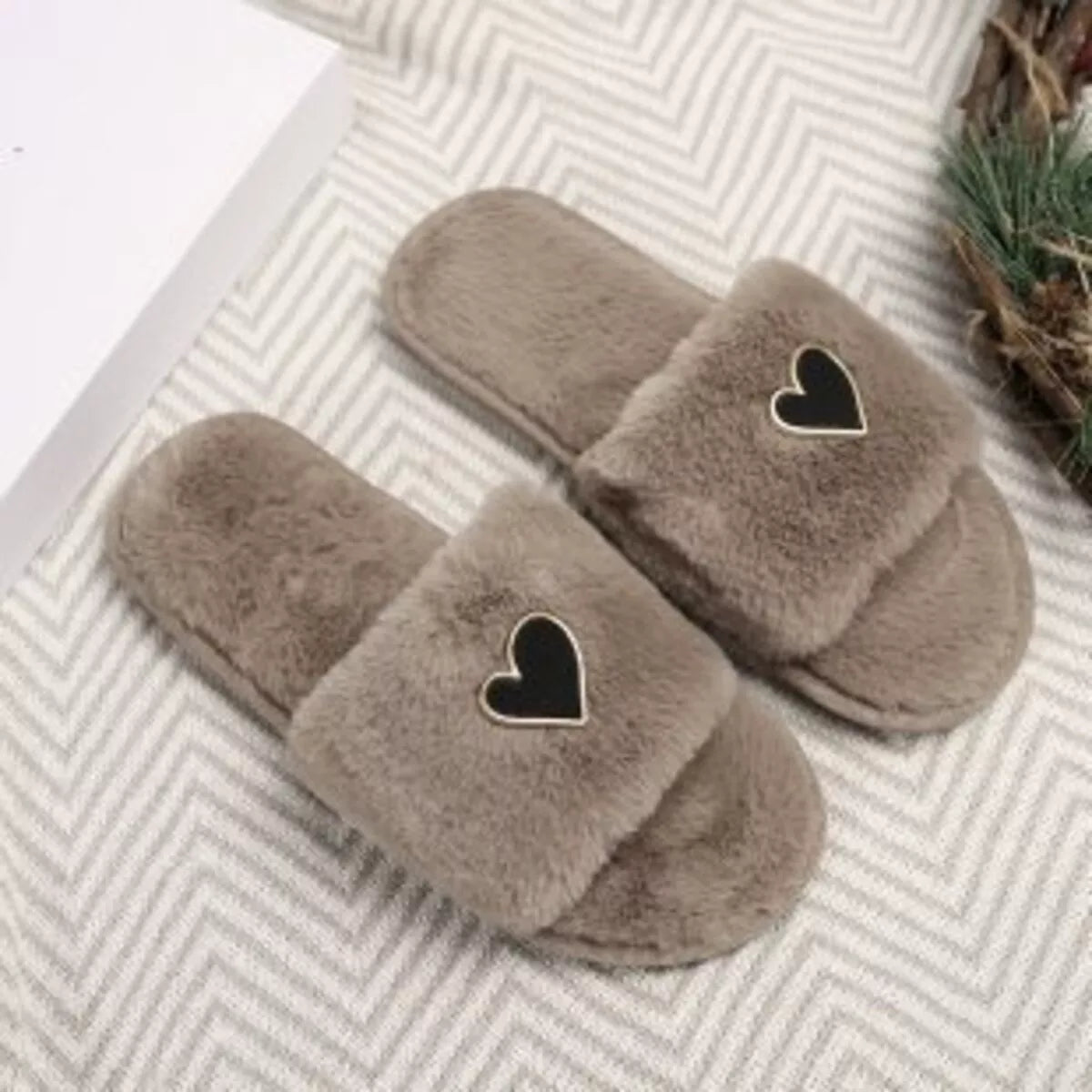 Wren Rosetti — Heart Open Toe Flats Slippers Fashion Footwear, alternate view 5