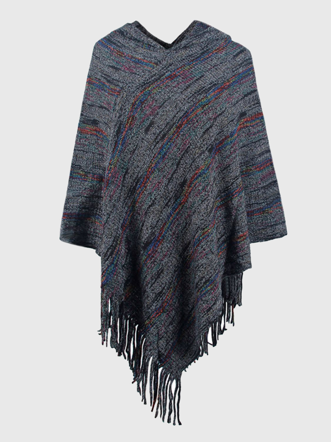 Lior Versailles — Fringe Hem Hooded Poncho, alternate view 5