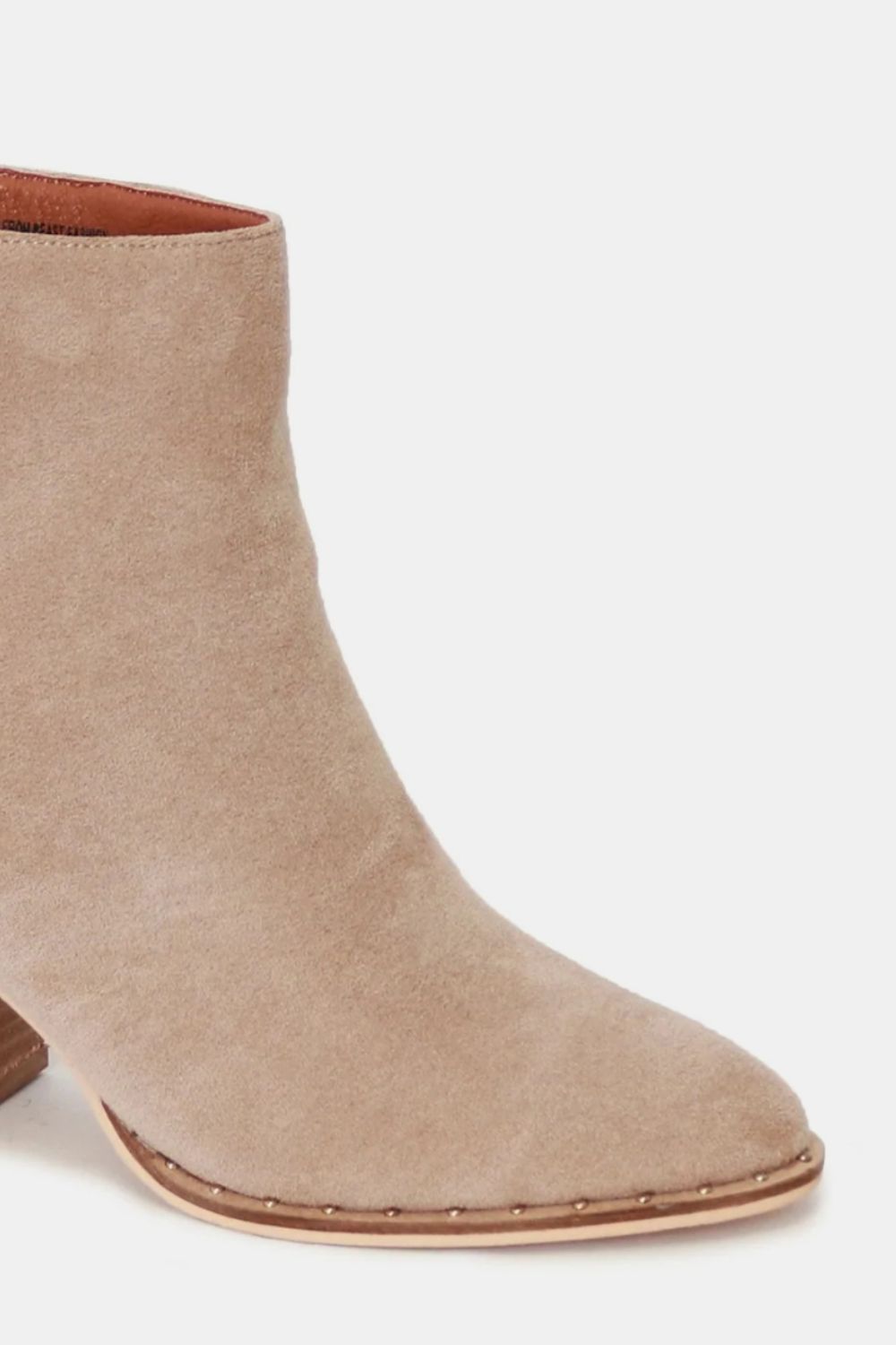 Onyx Montclair — Beast Fashion Suede Point Toe Ankle Booties Taupe Fashion Footwear, alternate view 3