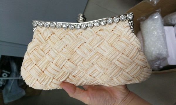 Diamond Bridal Clutch Bag Fold Dress Female Cloth Bag