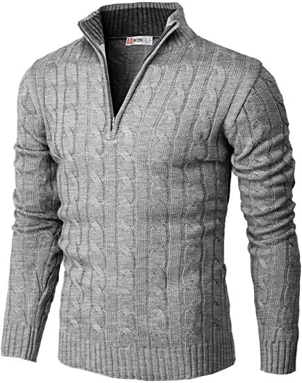 Casual Slim Pullover Long Sleeve Knitted Zip Sweater - Opulent EmpireCasual Slim Pullover Long Sleeve Knitted Zip SweaterOpulent EmpireClothing