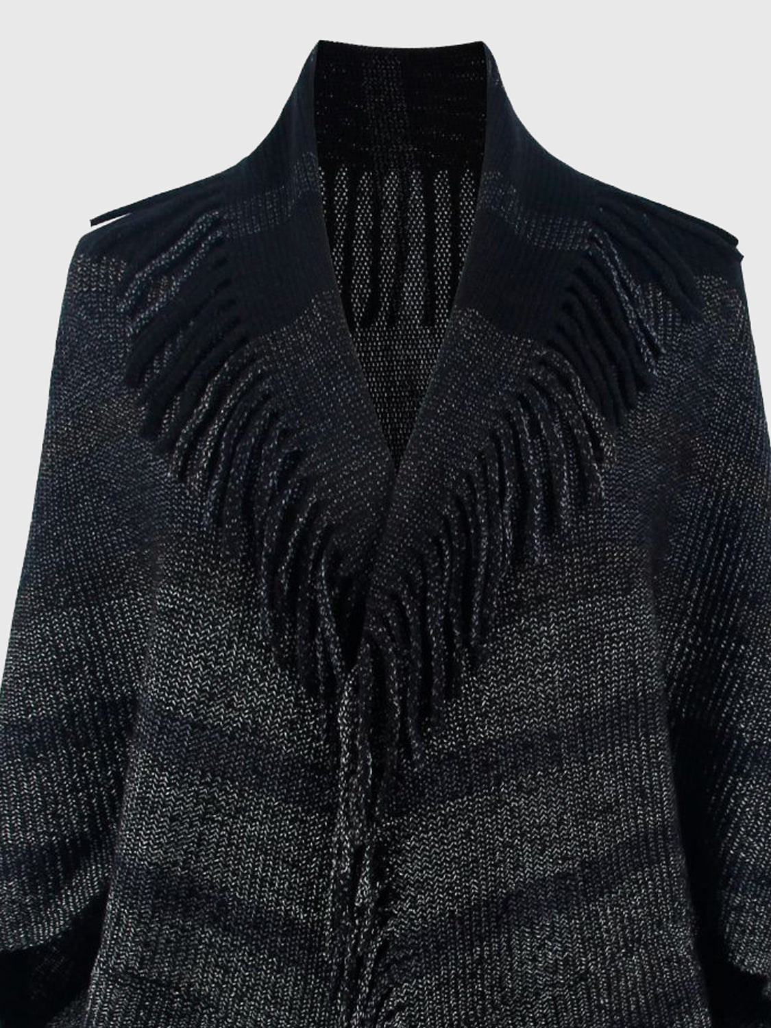 Vale Versailles — Fringe Detail Open Front Poncho, alternate view 6