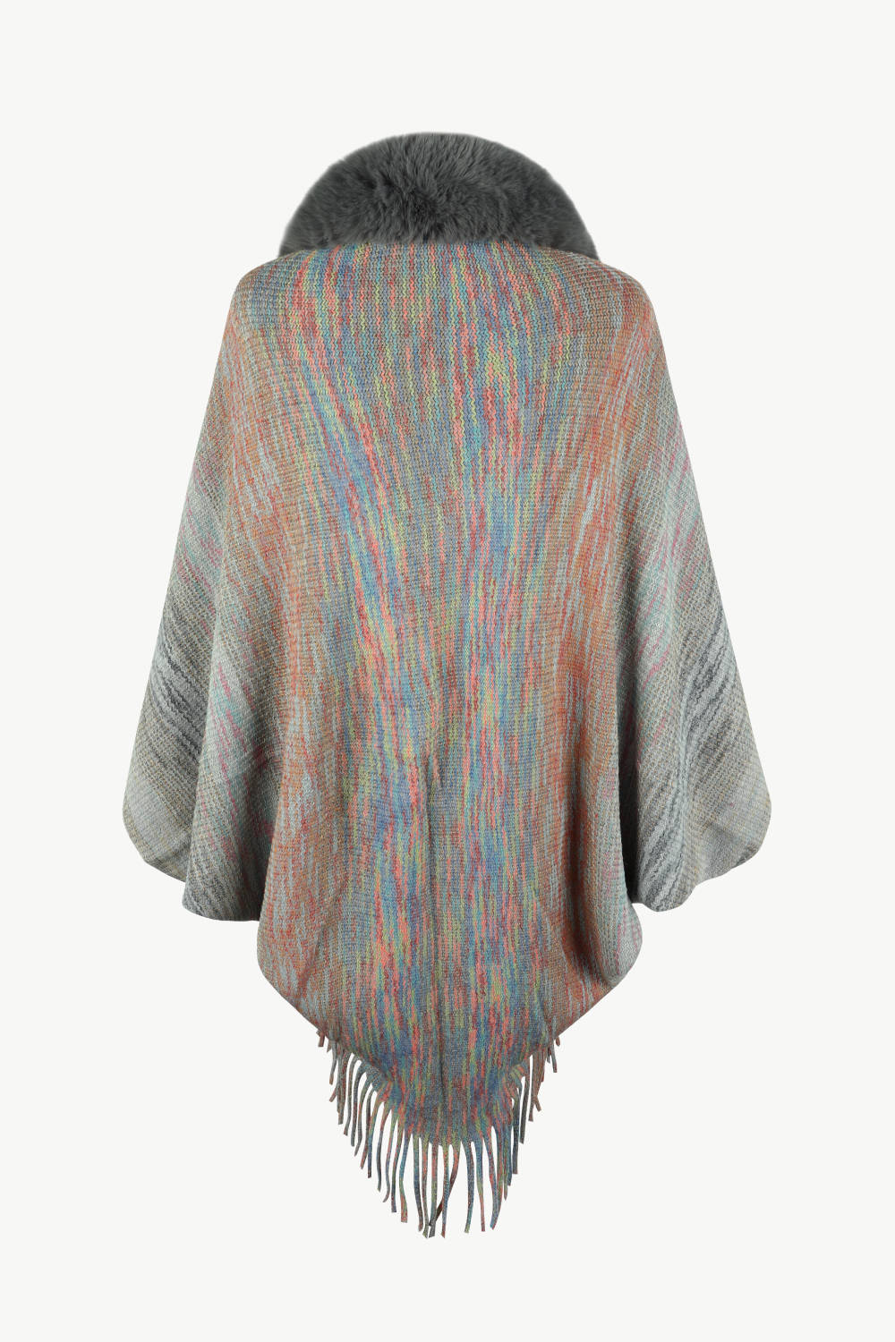 Arden Versailles — Open Front Fringe Hem Poncho, alternate view 16
