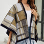 Cloak Sleeve Fringe Detail Poncho - Opulent EmpireCloak Sleeve Fringe Detail PonchoOpulent EmpireClothing