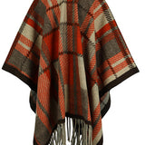 Cloak Sleeve Fringe Detail Poncho - Opulent EmpireCloak Sleeve Fringe Detail PonchoOpulent EmpireClothing