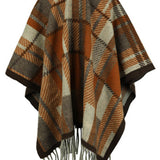 Cloak Sleeve Fringe Detail Poncho - Opulent EmpireCloak Sleeve Fringe Detail PonchoOpulent EmpireClothing