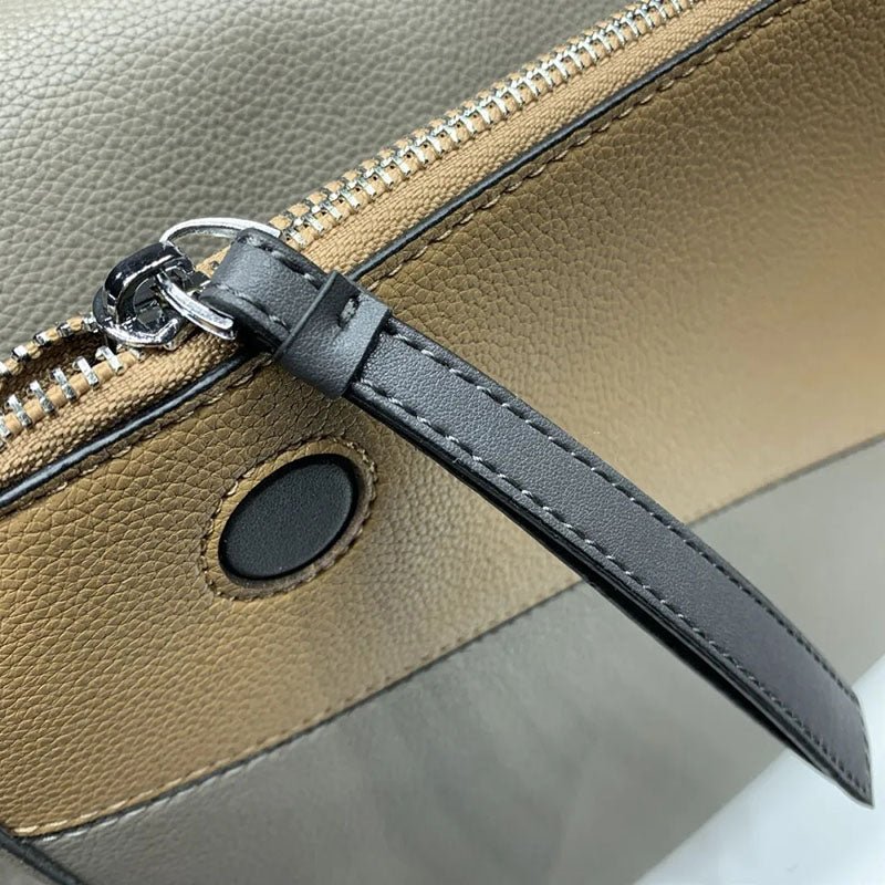 Color matching one-shoulder diagonal bag - Opulent Empire