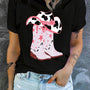 Cowboy Hat and Boots Graphic Tee - Opulent EmpireCowboy Hat and Boots Graphic TeeOpulent Empire