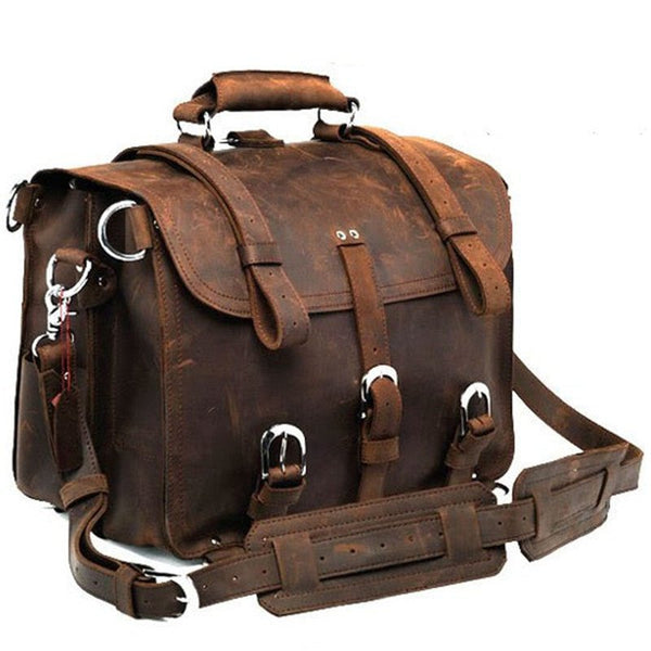 Crazy Horse Leather Travel Bag - Opulent EmpireCrazy Horse Leather Travel BagOpulent EmpireMen Bags