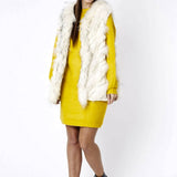 Cream Fox And Coney Fur Gilet-1