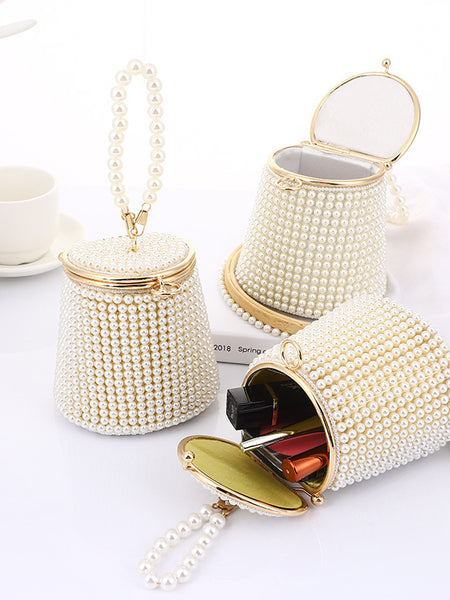 Pearl Evening Bag Mini Portable Evening Bag Niche Bag