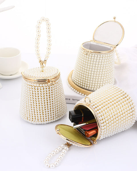 Pearl Evening Bag Mini Portable Evening Bag Niche Bag