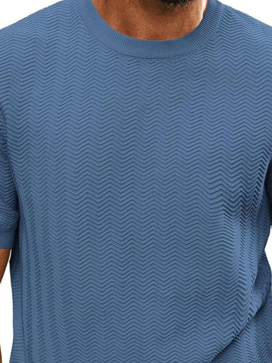 Men's Full Size Round Neck Short Sleeve T-Shirt Plus Size - Opulent Empire