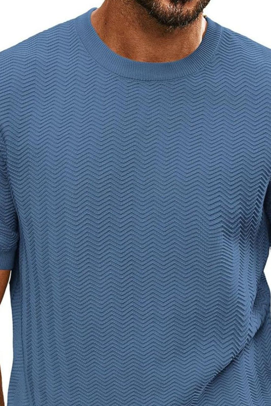 Men's Full Size Round Neck Short Sleeve T-Shirt Plus Size - Opulent Empire