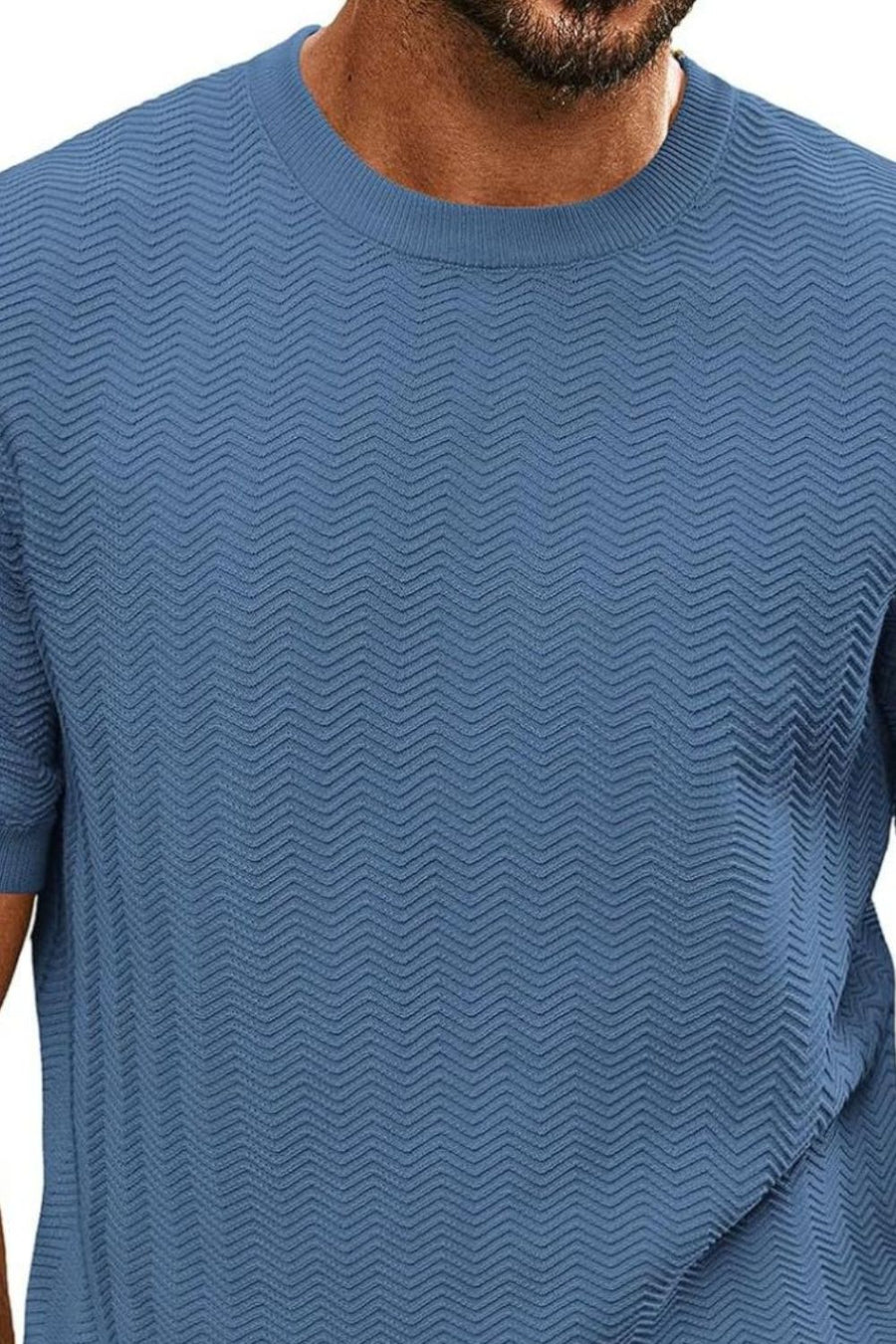Emilian — Men's Full Size Round Neck Short Sleeve T-Shirt Plus Size, alternate view 2