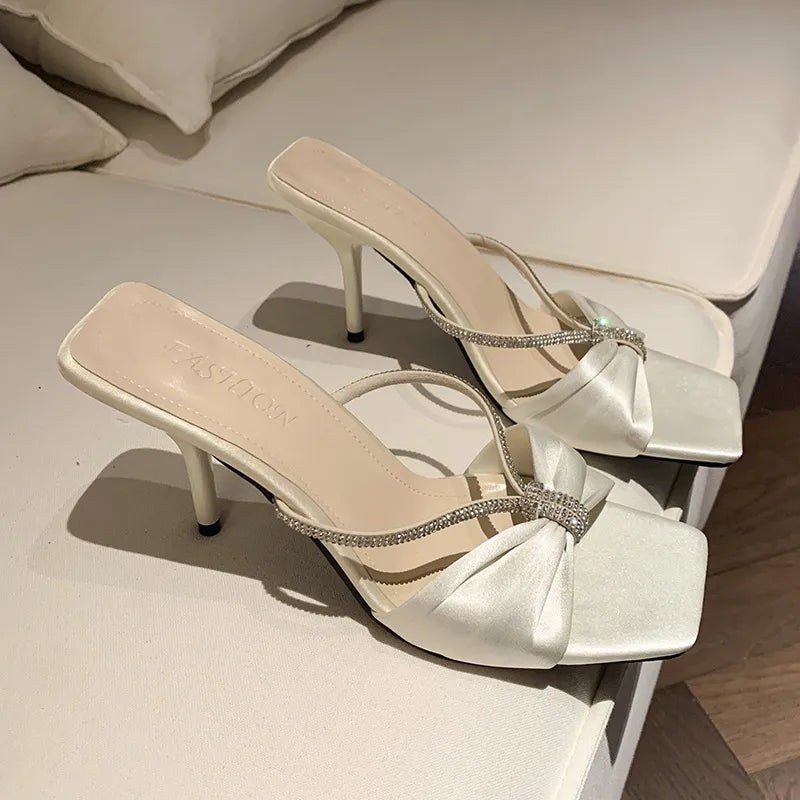 Dove Allegra — Rhinestone Mid Heel Sandals, alternate view 5