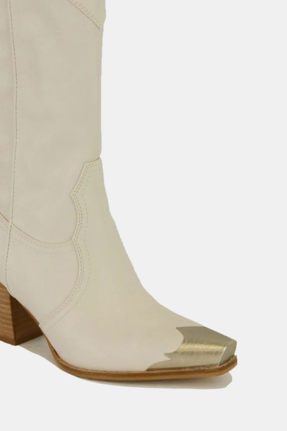 Blaise Laurent — Beast Fashion Metal-Toe Block Heel Ankle Boots, alternate view 3