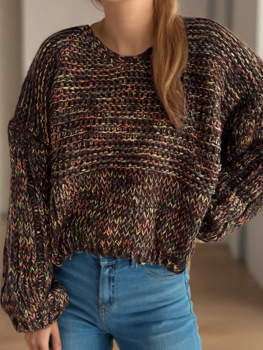 Ocean Rivière — Dropped Shoulder Long Sleeve Sweater, alternate view 19