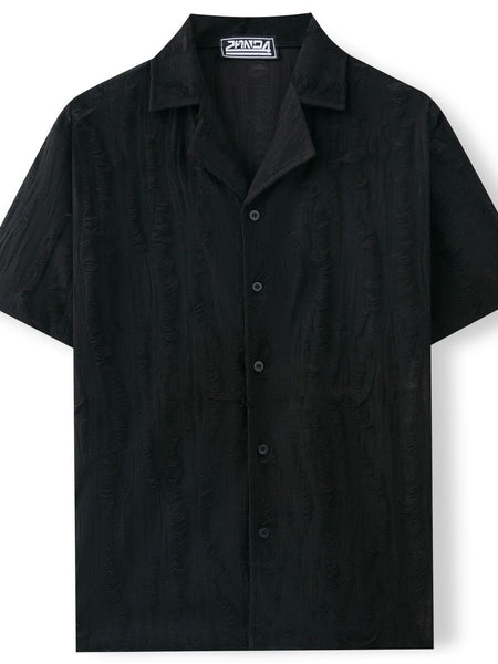 Men's Plus Size Collared Neck Short Sleeve Shirt - Opulent Empire