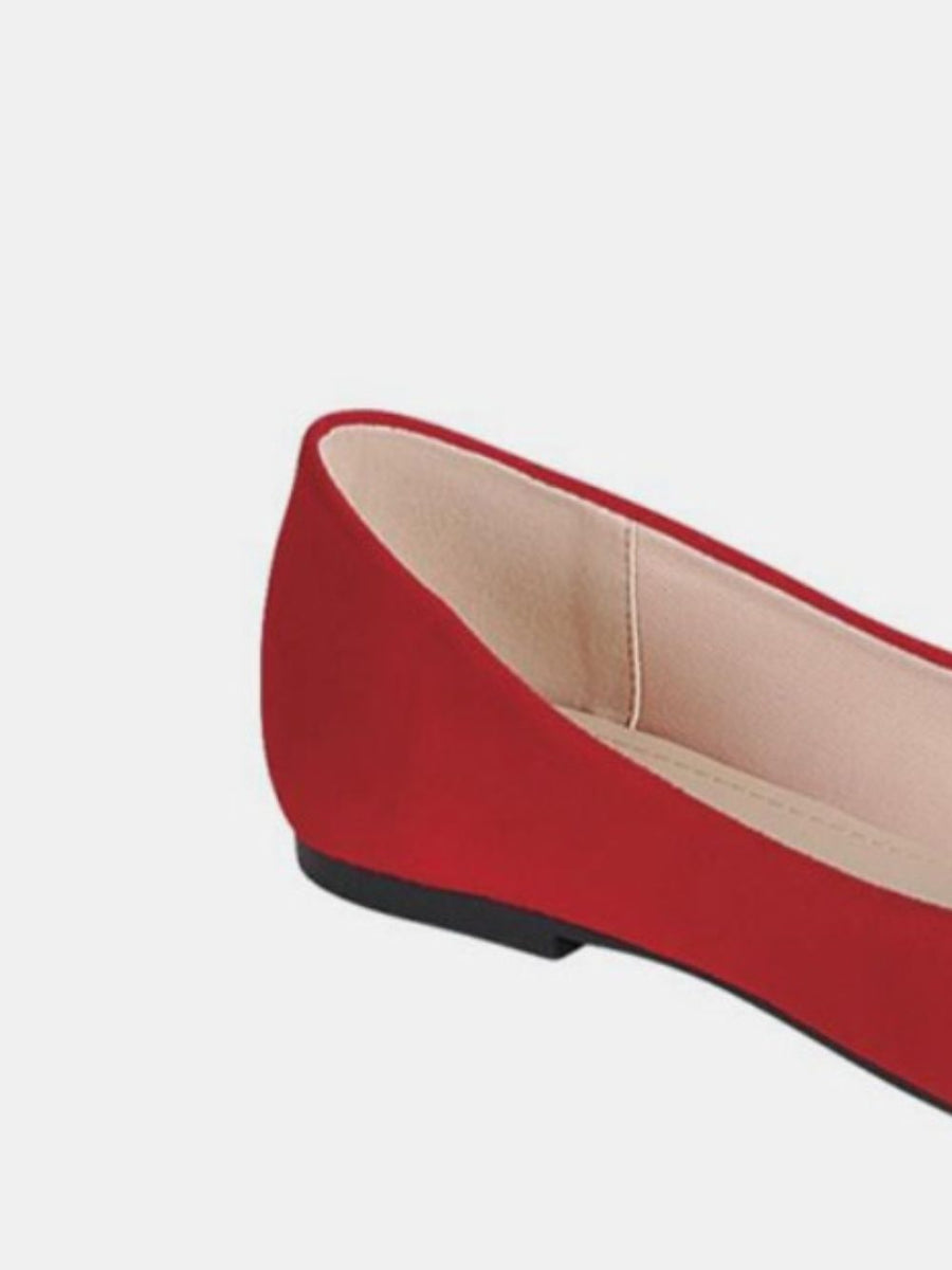 Forever Link Pointy Toe Slip On Flat Loafers - Opulent Empire