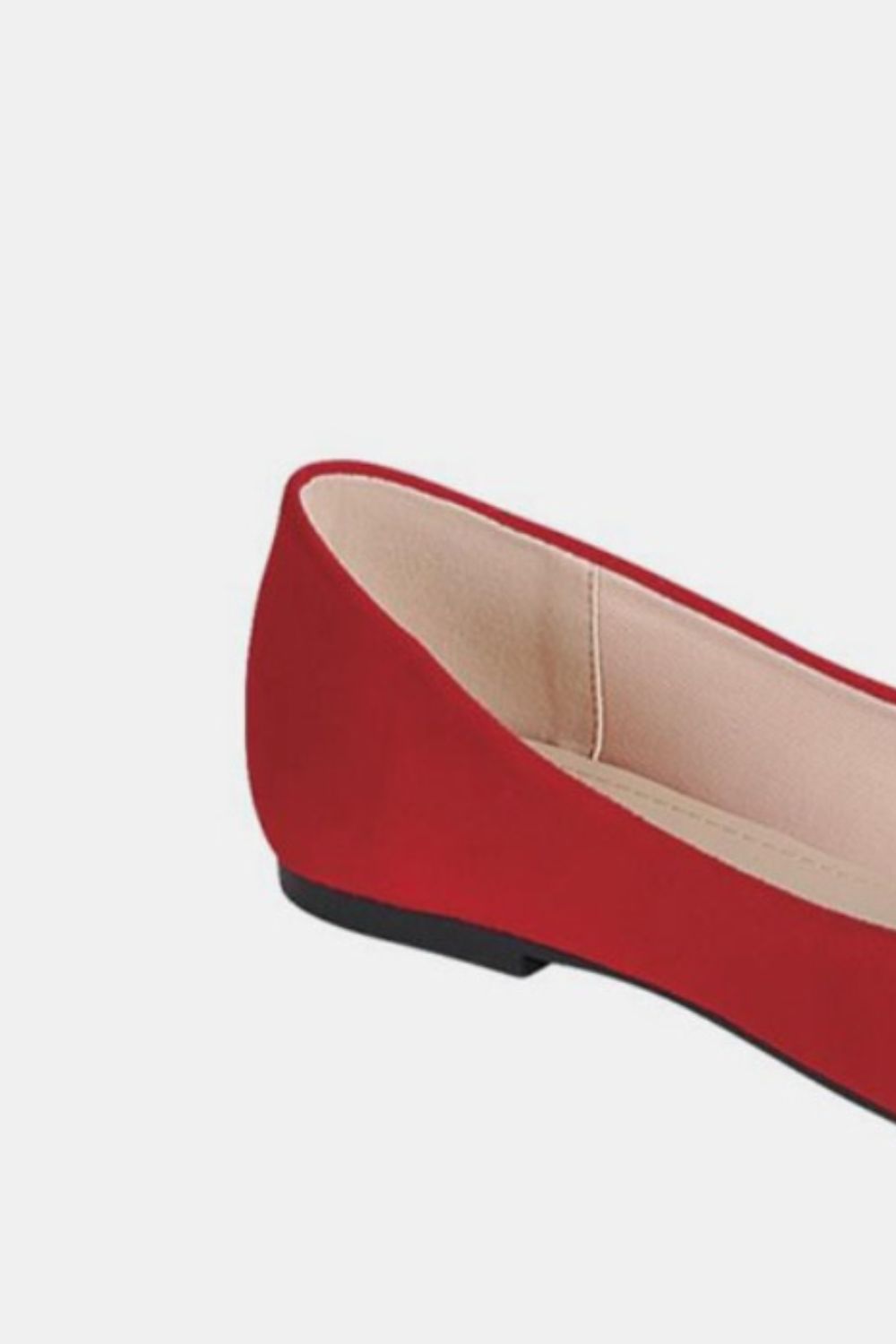 Winter Laurent — Forever Link Pointy Toe Slip On Flat Loafers Red Fashion Footwear, alternate view 2