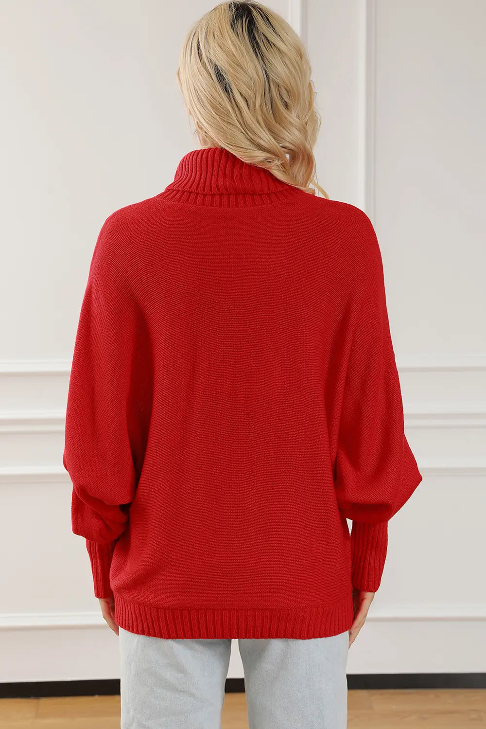 Reese Fontaine — Merry Letter Embroidered High Neck Sweater, alternate view 6