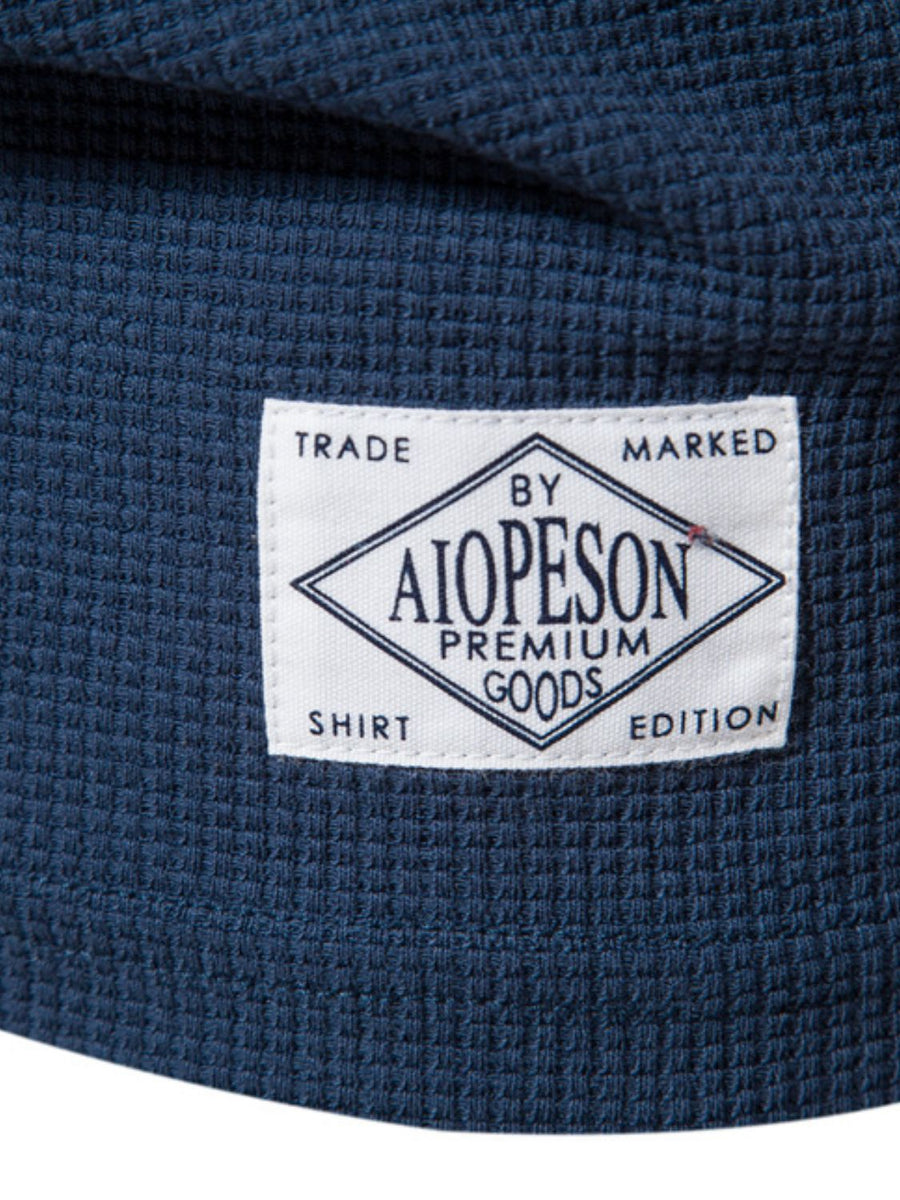 Men's Waffle-Knit Short Sleeve T-Shirt - Opulent Empire