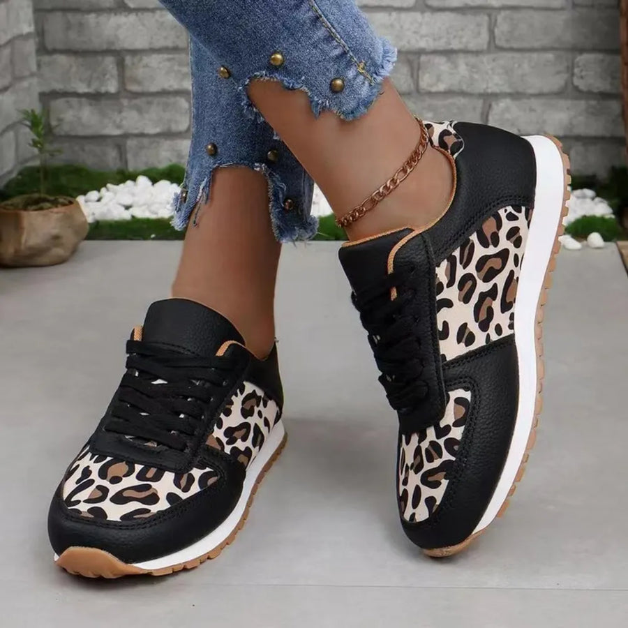 Nova Allegra — Printed PU Leather Athletic Shoes