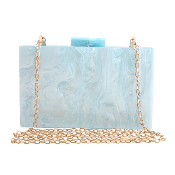 Women Handbags Marble Pattern Acrylic Bag Luxury Handbags Women Bags