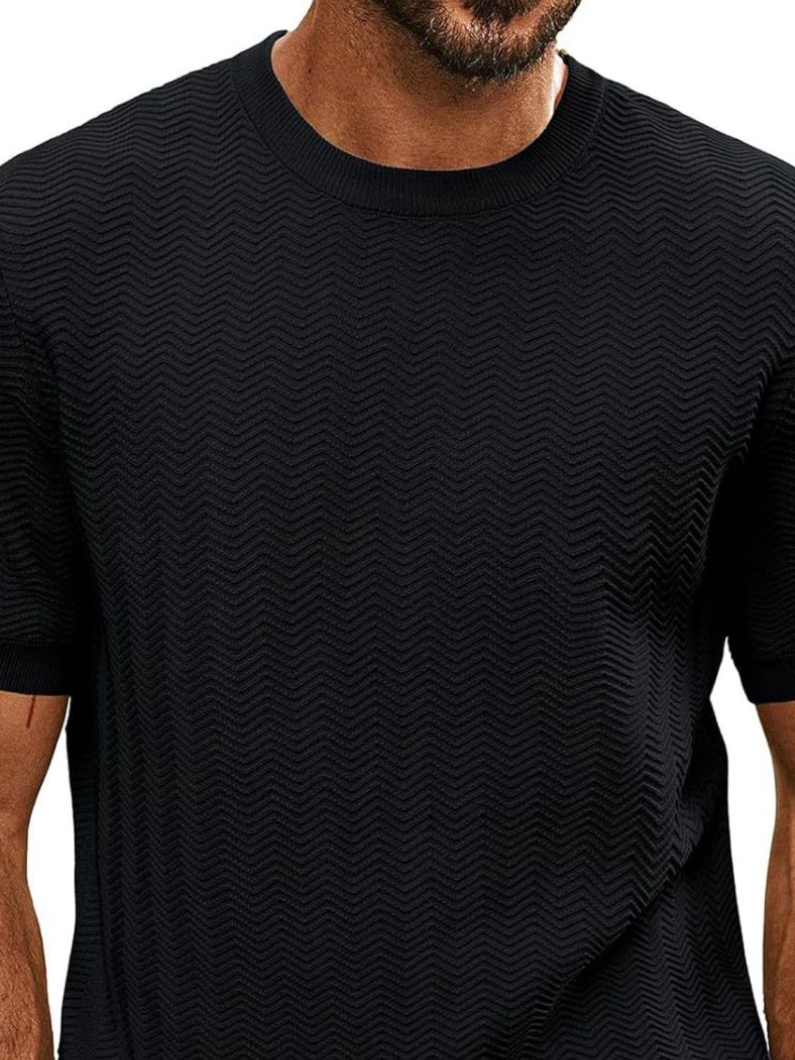 Emilian — Men's Full Size Round Neck Short Sleeve T-Shirt Plus Size, alternate view 6