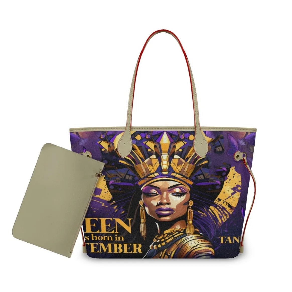 African Girls™ — Large Leather Tote Bags, alternate view 10