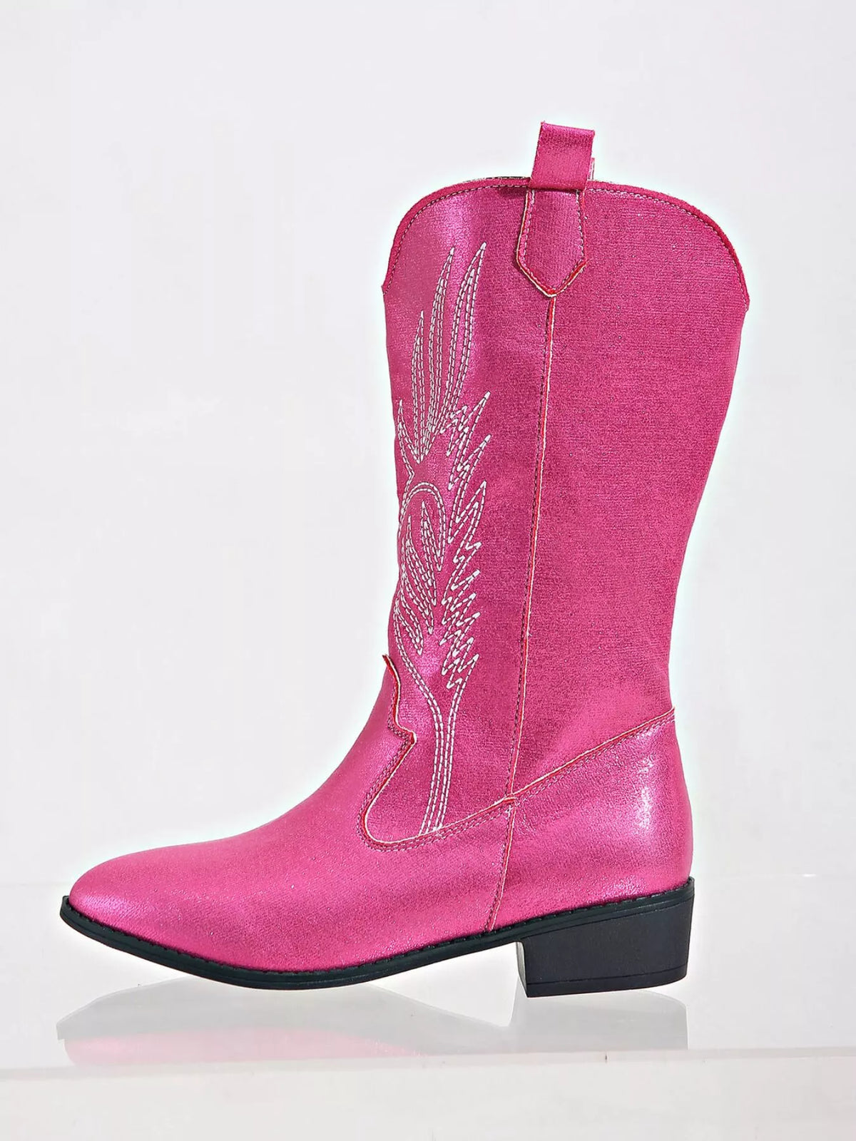 Sasha Venturi — Embroidered Block Heels Boots Fashion Footwear, alternate view 4