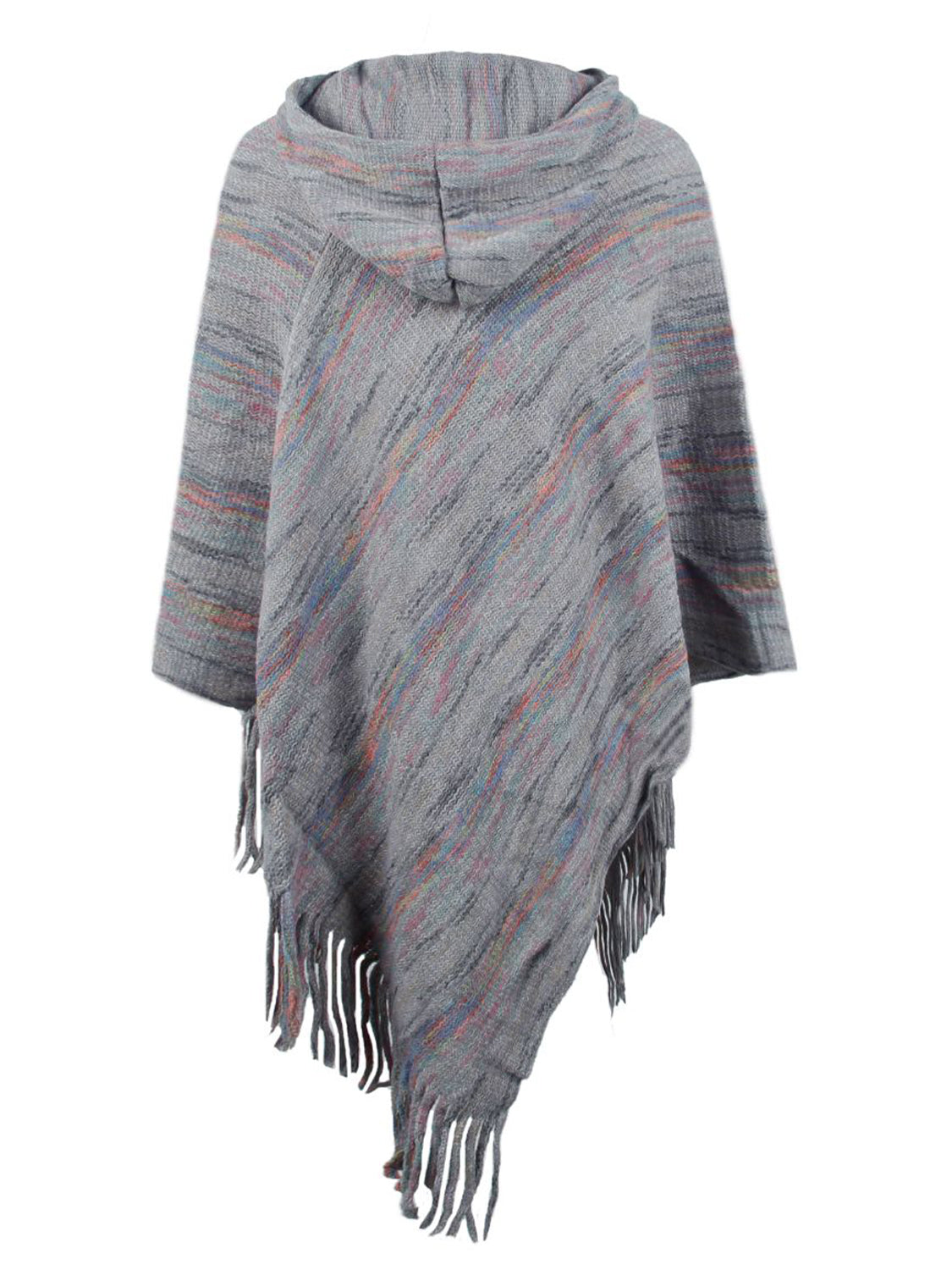 Lior Versailles — Fringe Hem Hooded Poncho, alternate view 12