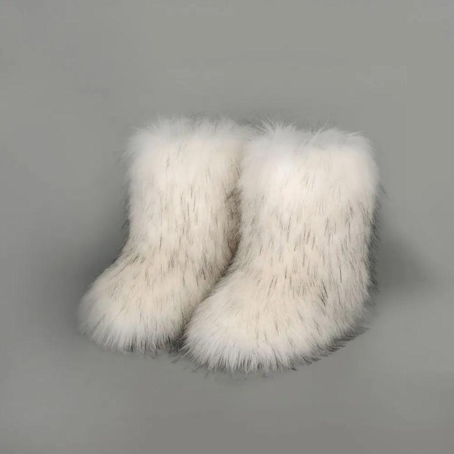 Cove Marino — Thermal Fuzzy Platform Boots Fashion Footwear