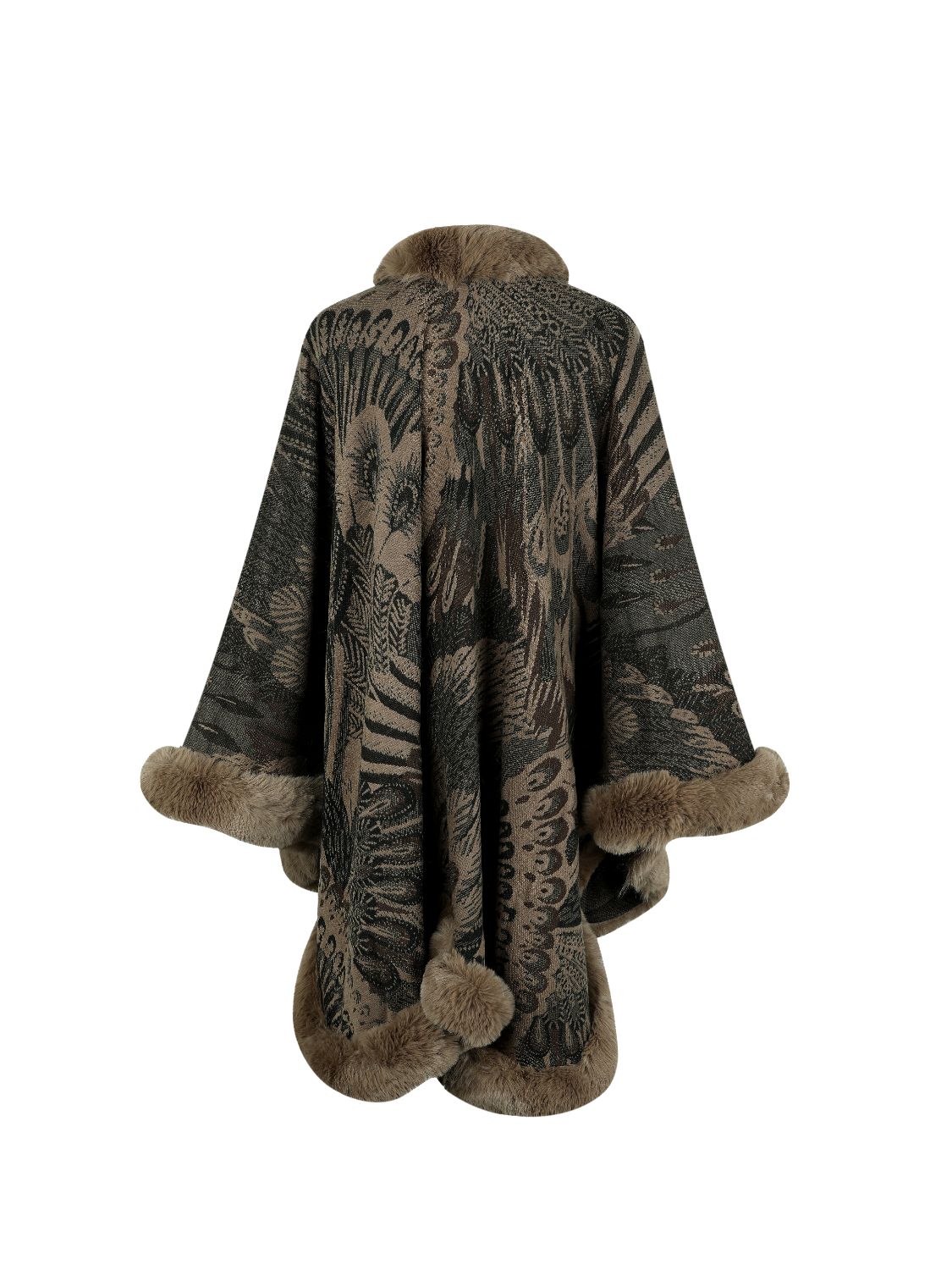 Dove Versailles — Printed Open Front Poncho, alternate view 12