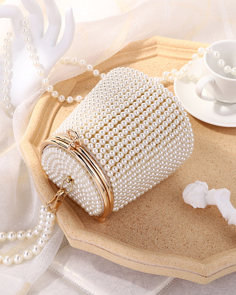 Women's Temperament Fashion Pearl Dinner Handbag