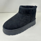 WILD DIVA Suede Round Toe Platform Booties - Opulent Empire