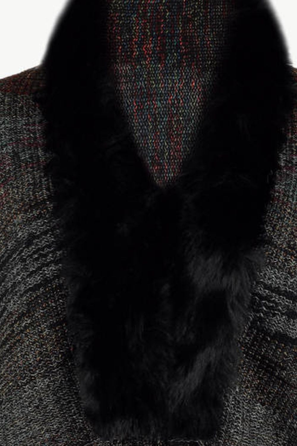 Arden Versailles — Open Front Fringe Hem Poncho, alternate view 20
