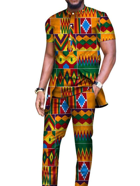 Desert Dapper™| African T-shirt And Pants Suit - Opulent EmpireDesert Dapper™| African T-shirt And Pants SuitOpulent EmpireAfrican Men Attire