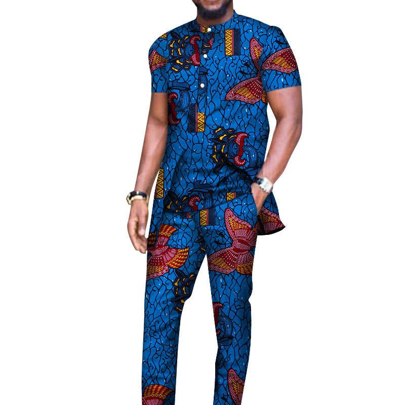 Desert Dapper™| African T-shirt And Pants Suit - Opulent EmpireDesert Dapper™| African T-shirt And Pants SuitOpulent EmpireAfrican Men Attire