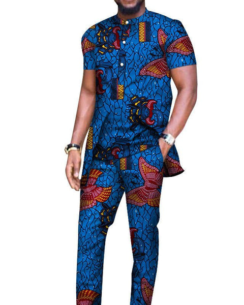 Desert Dapper™| African T-shirt And Pants Suit - Opulent EmpireDesert Dapper™| African T-shirt And Pants SuitOpulent EmpireAfrican Men Attire