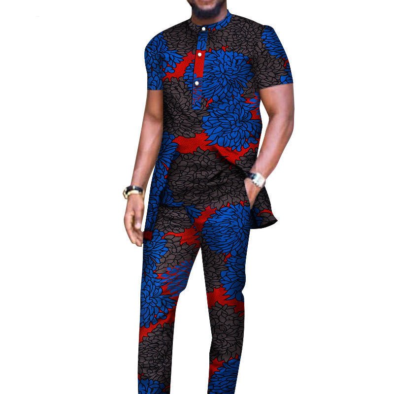 Desert Dapper™| African T-shirt And Pants Suit - Opulent EmpireDesert Dapper™| African T-shirt And Pants SuitOpulent EmpireAfrican Men Attire