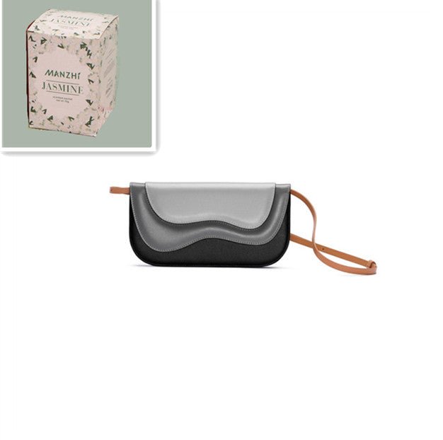 Design Style Niche Turkish Contrast Color Letter Holding New Irregular Multi-Layer Wave Pattern Single Shoulder Bag - Opulent Empire