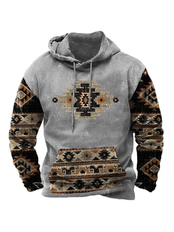 Digital printing men's street sports fashion trend hoodie