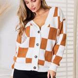 Double Take Button-Up V-Neck Dropped Shoulder Cardigan - Opulent EmpireDouble Take Button-Up V-Neck Dropped Shoulder CardiganOpulent Empire