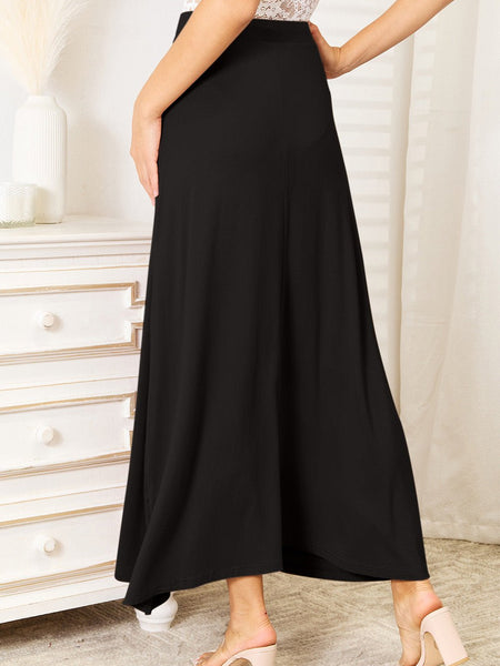 Double Take Full Size Soft Rayon Drawstring Waist Maxi Skirt Rayon - Opulent EmpireDouble Take Full Size Soft Rayon Drawstring Waist Maxi Skirt RayonOpulent Empire