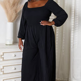 Double Take Square Neck Jumpsuit with Pockets - Opulent EmpireDouble Take Square Neck Jumpsuit with PocketsOpulent Empire