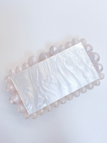 Acrylic Cloud Clutch Bag - Opulent Empire
