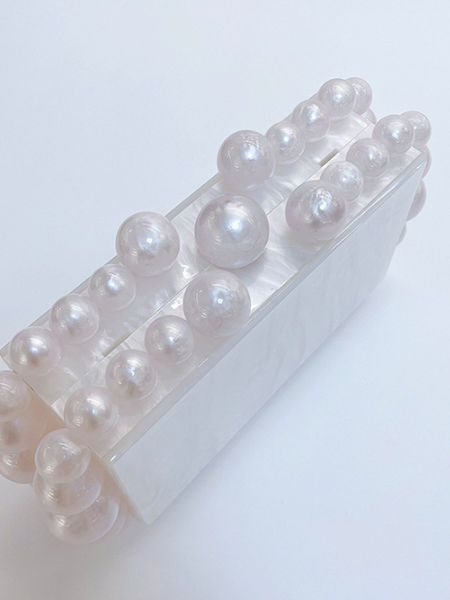Acrylic Cloud Clutch Bag - Opulent Empire